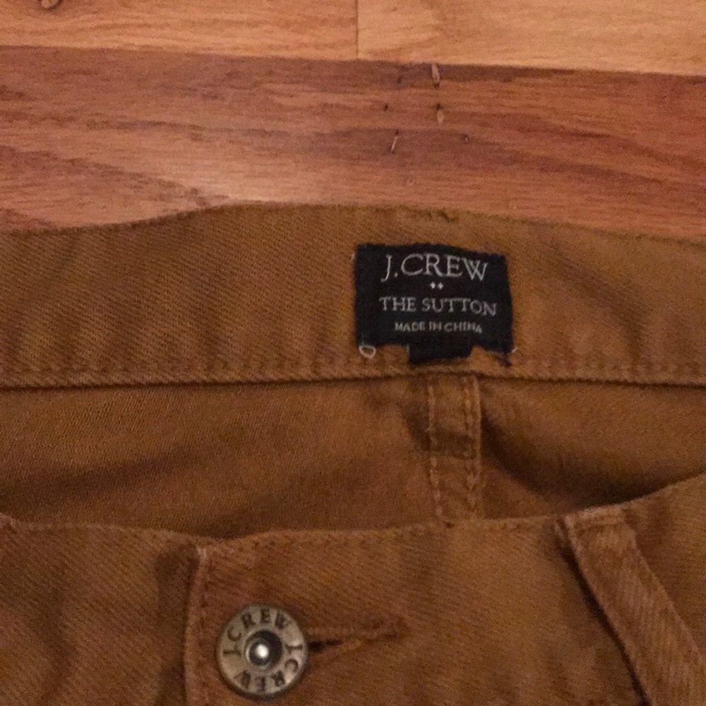 J Crew Sutton Khaki Colored Denim 36X34